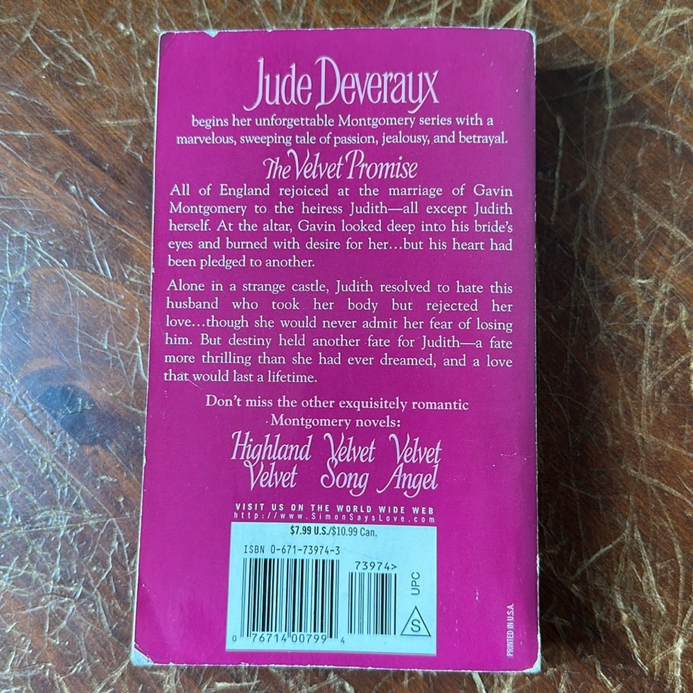 The Velvet Promise by Jude Deveraux - Picture 2 of 5